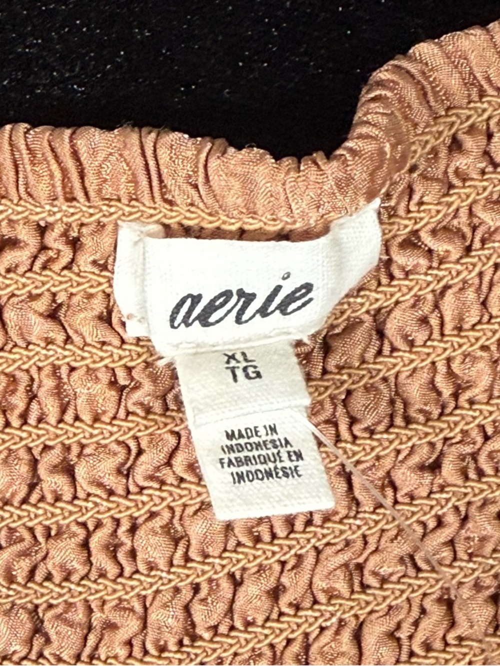 aerie Mini Skirt in Rust Tan